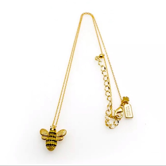 🎉HP♠️ Kate Spade Picnic Perfect Mini Bee Pendant - Picture 3 of 6